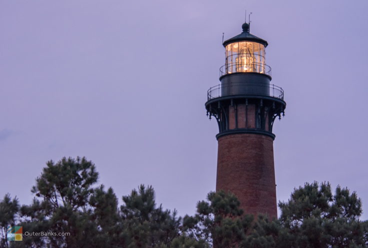 Currituck Beach Light at dusk