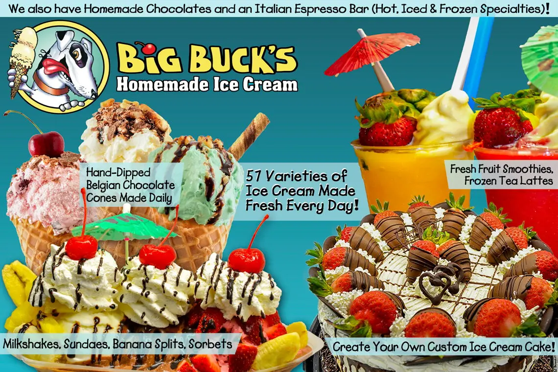 Big Buck's Homemade Ice Cream