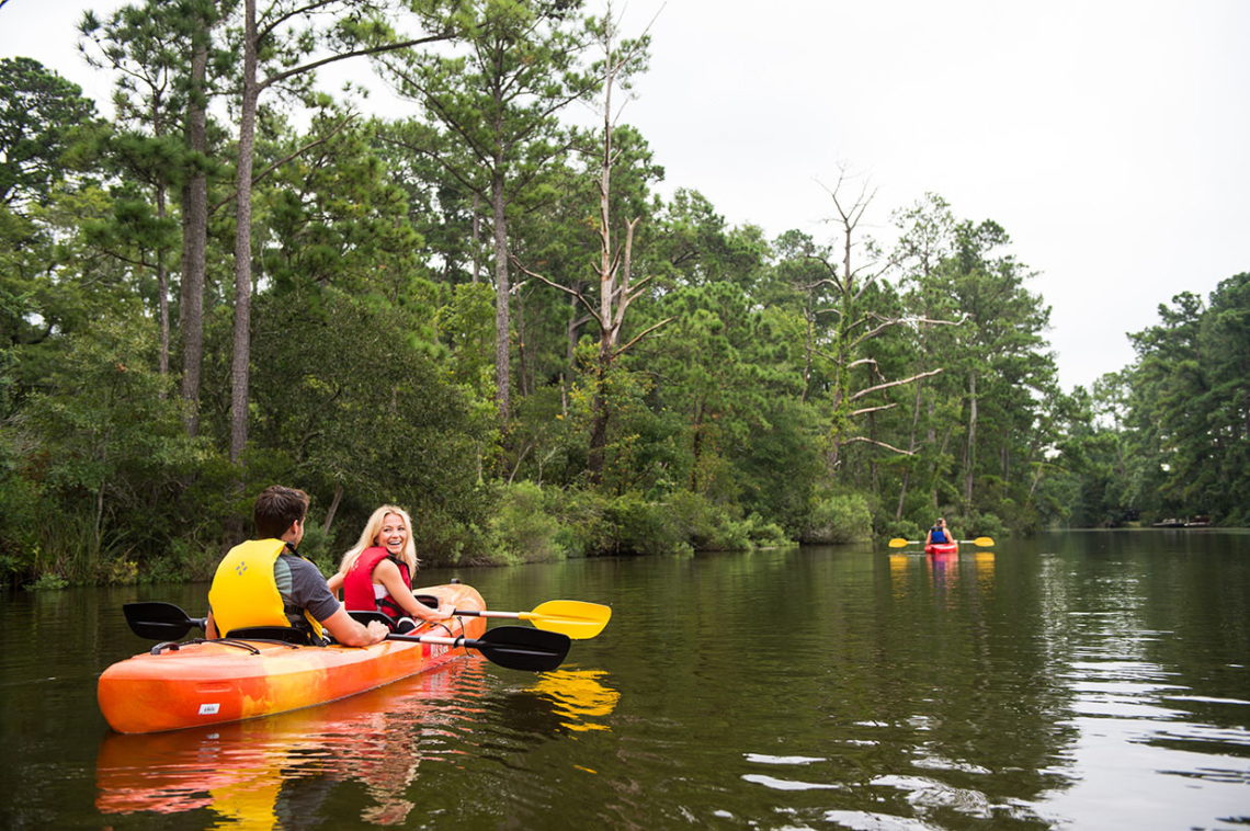 Tandem kayaking - Kitty Hawk Surf Co.