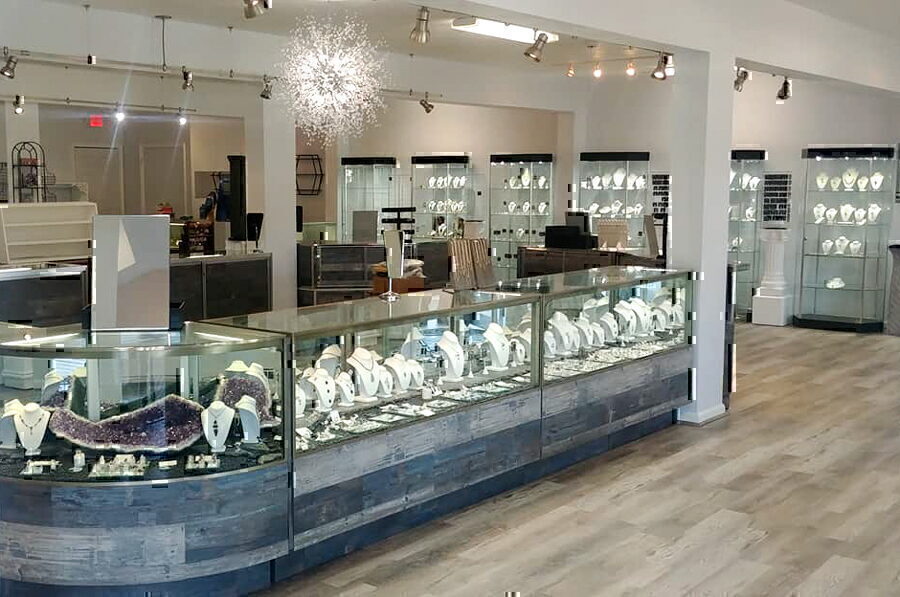Jewelry cases at The Mystic Jewel