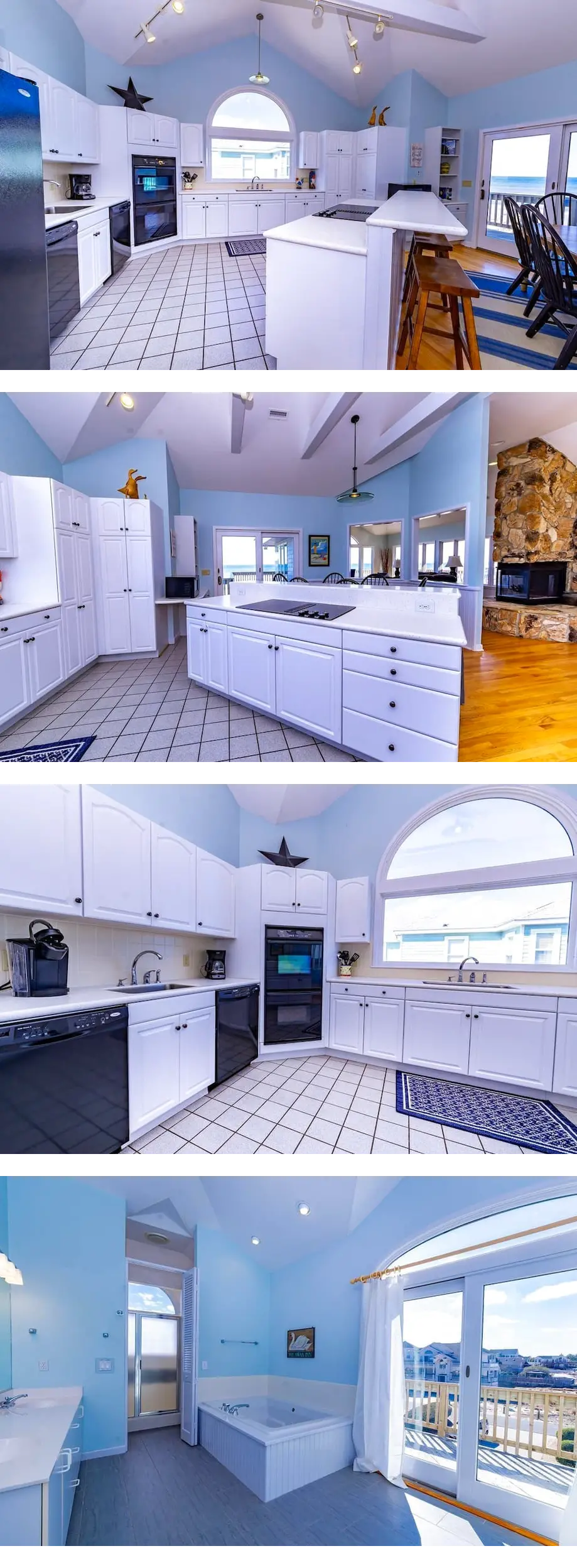 Oceanfront Estate, Corolla, 7 Bedrooms, Heated Pool, Hot tub with oceanview, Lig