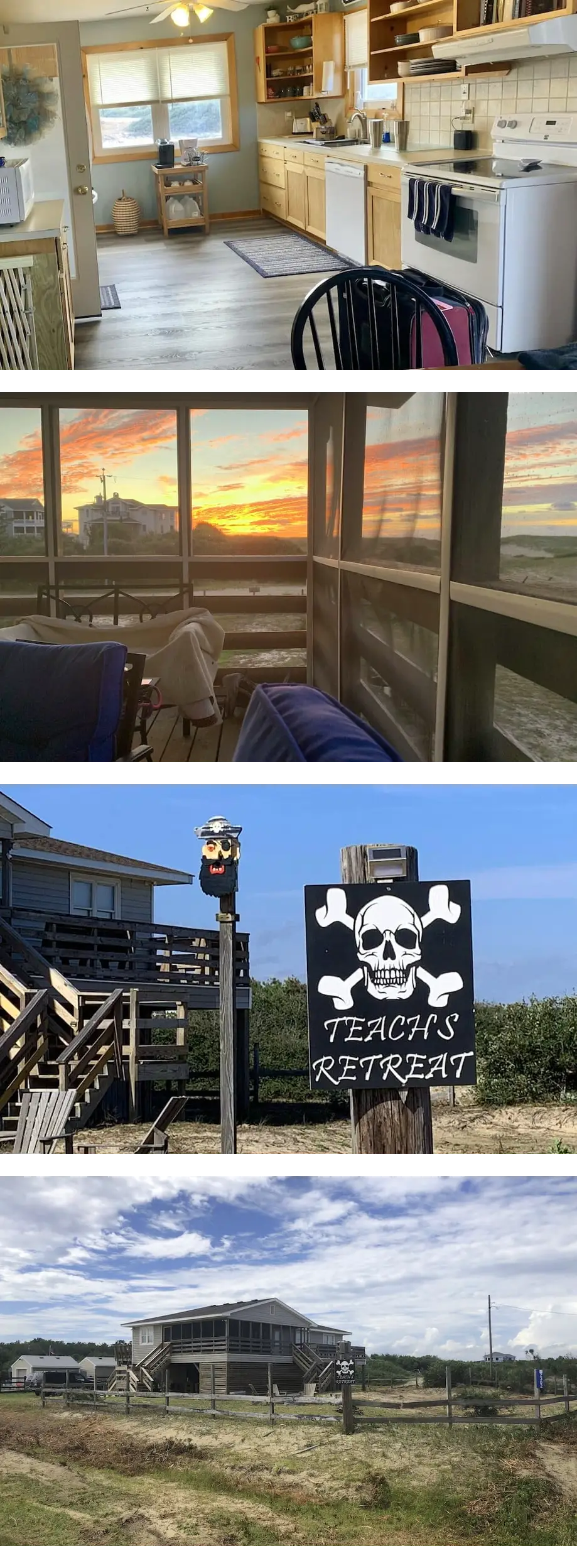 Book NOW! Dog friendly, partial Ocean View, 4x4 Area, Cozy Beach cottage .