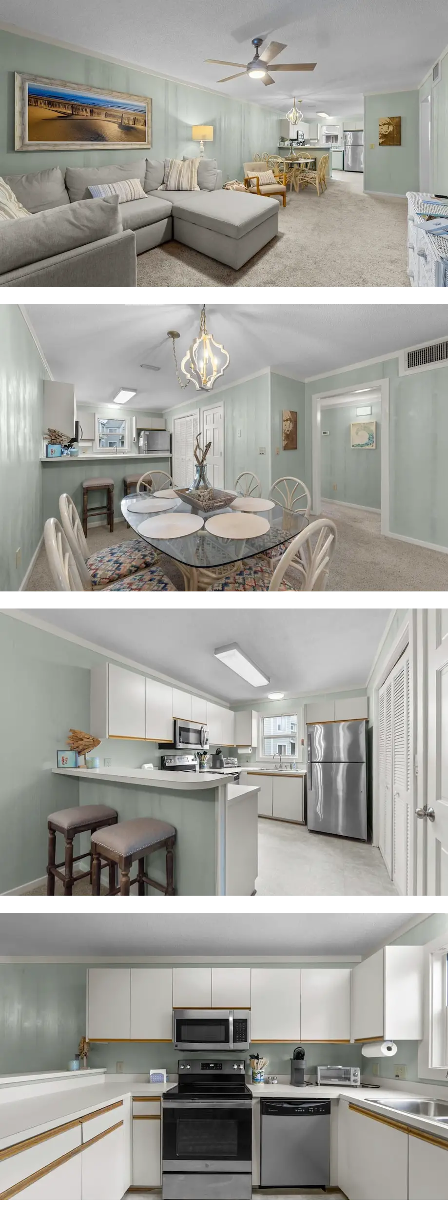 Beautifully decorated condo in Corolla with community pool outside!